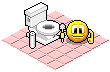 Toilette putzen